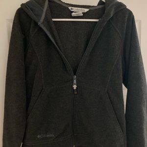 Gray Columbia fleece zip up jacket
